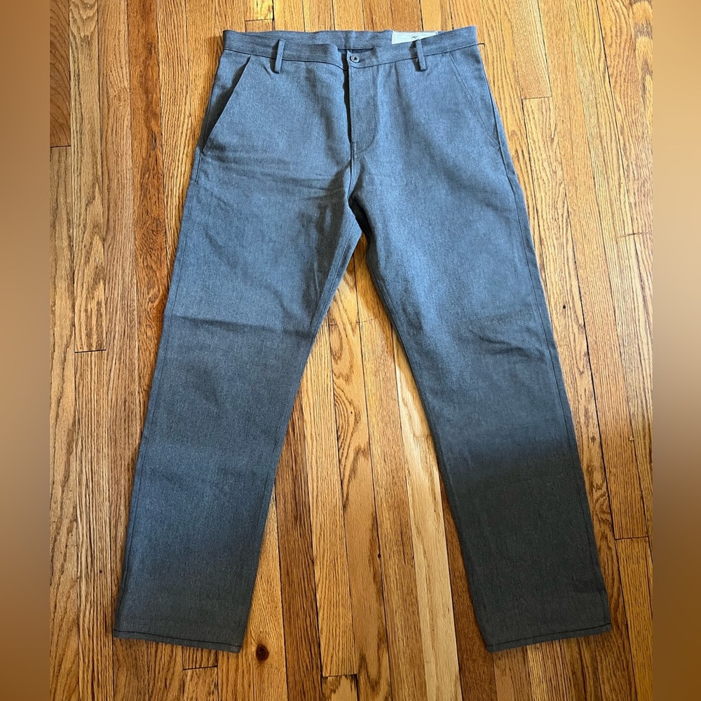 Rogue Territory Officer Trouser Gray Selvedge Denim 38